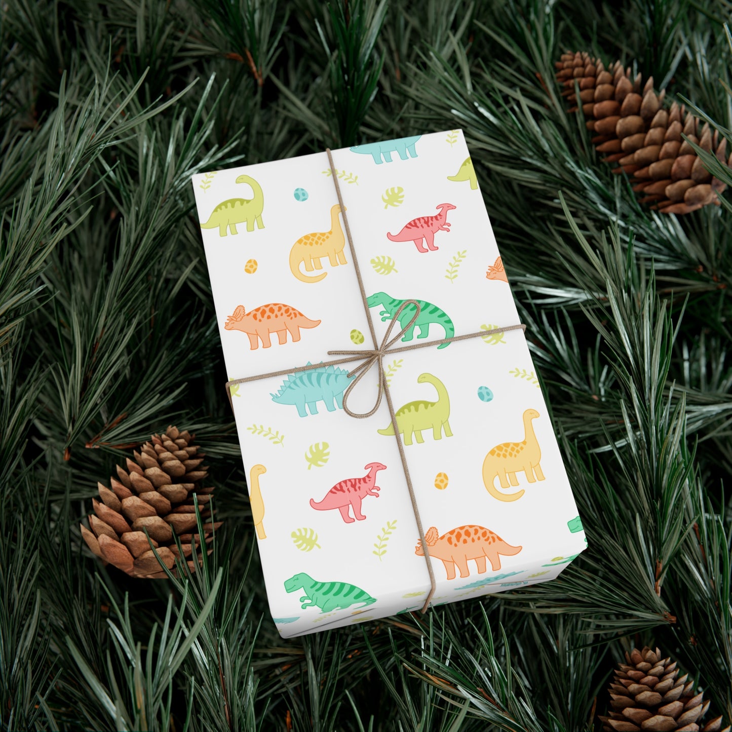 Dinos World Christmas Wrapping Paper