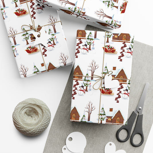 Snowy Morning Christmas Wrapping Paper