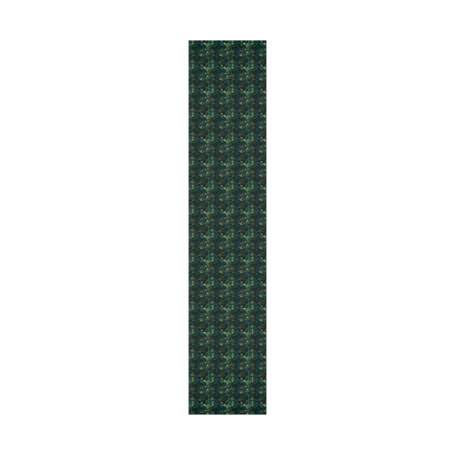 Emerald Abstract Waves Christmas Wrapping Paper