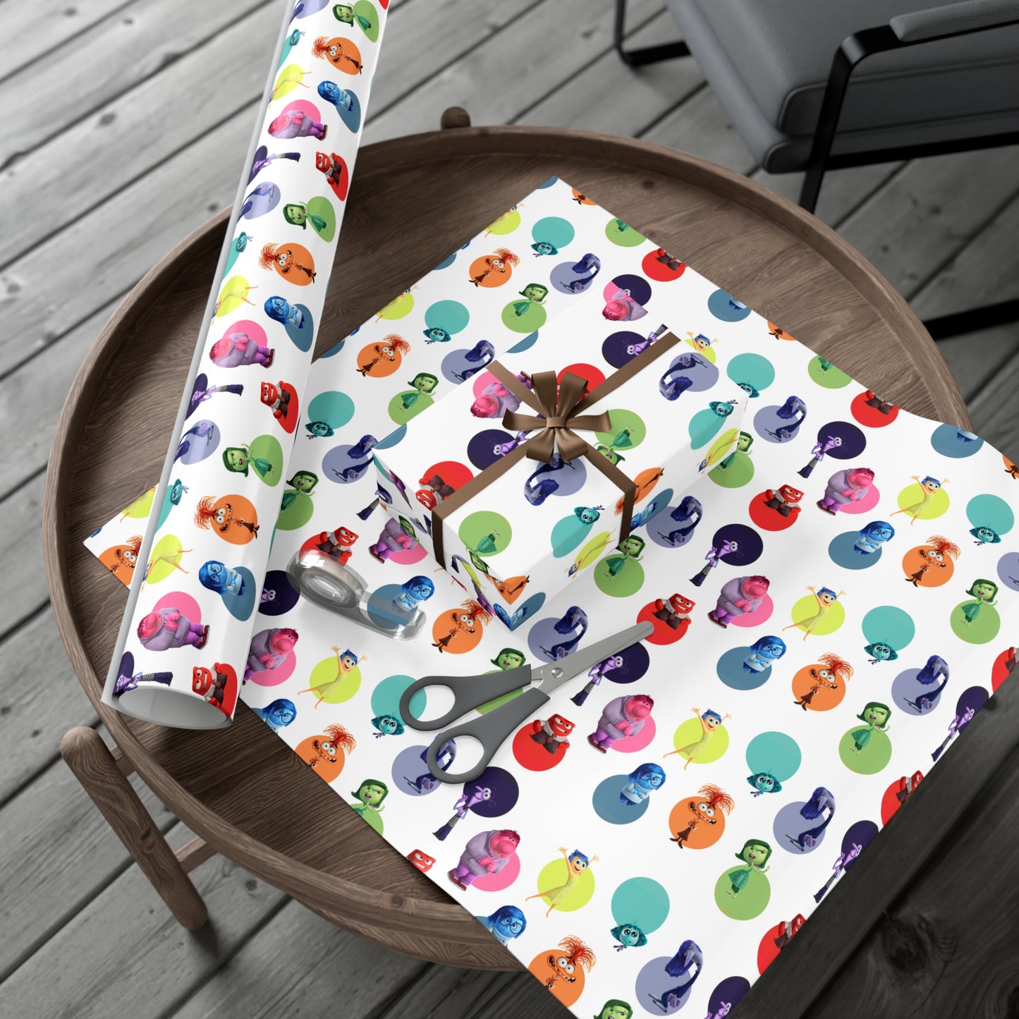 Inside Out Christmas Wrapping Paper