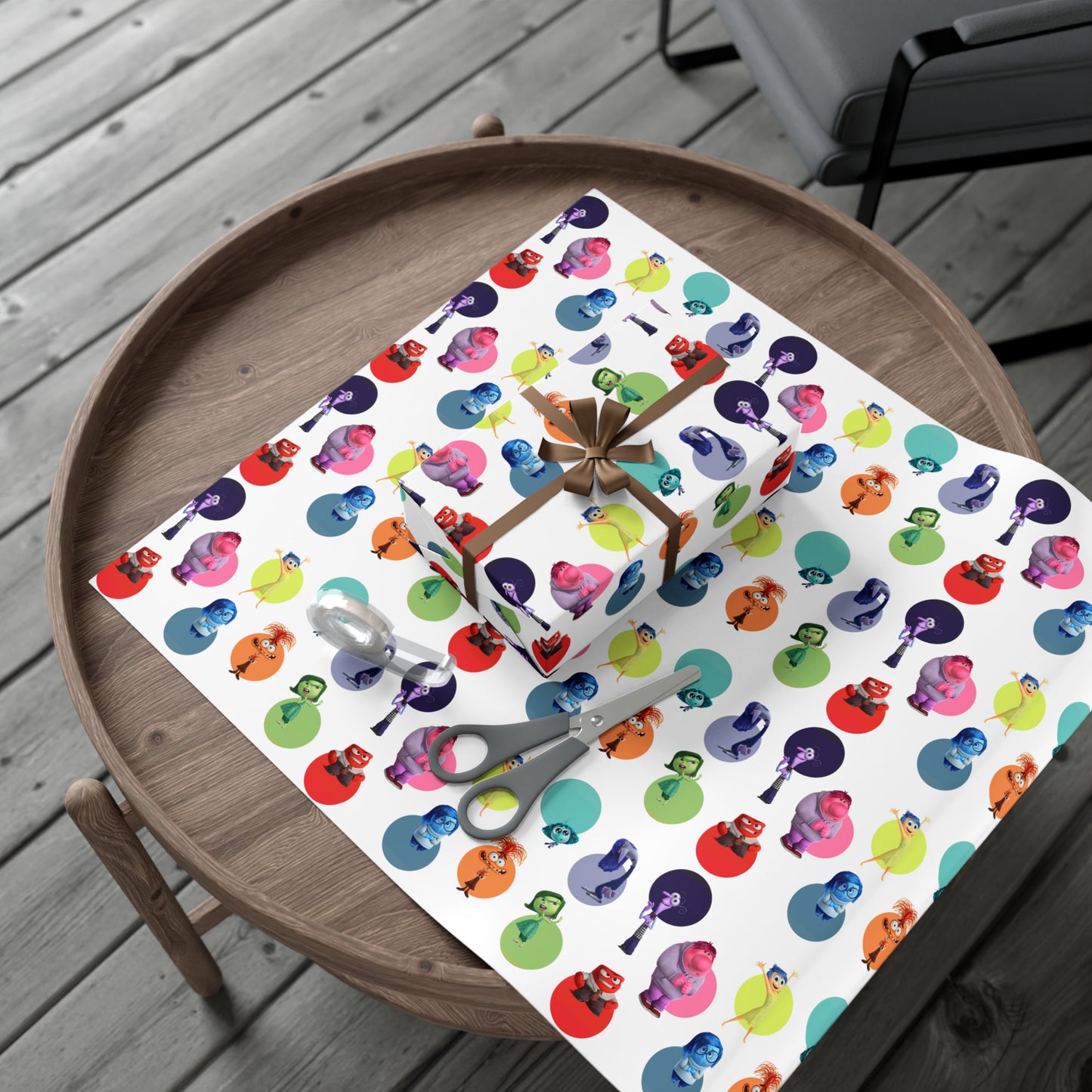 Inside Out Christmas Wrapping Paper