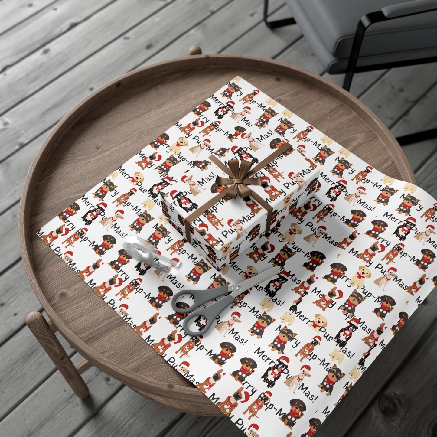 Pup-Mas Dogs Christmas Wrapping Paper