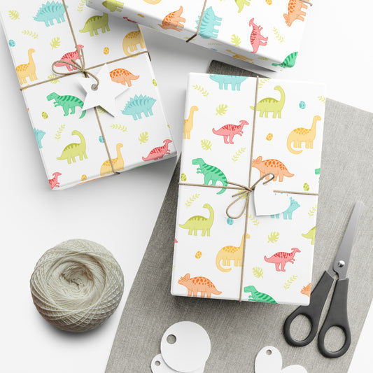 Dinos World Christmas Wrapping Paper