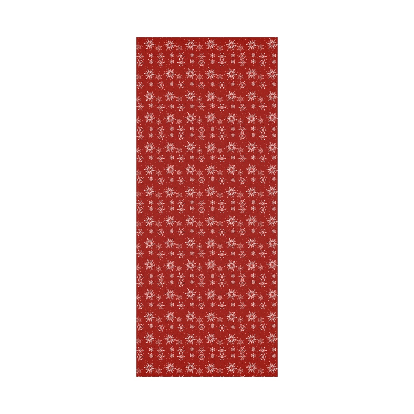 Red Snowflakes Christmas Wrapping Paper