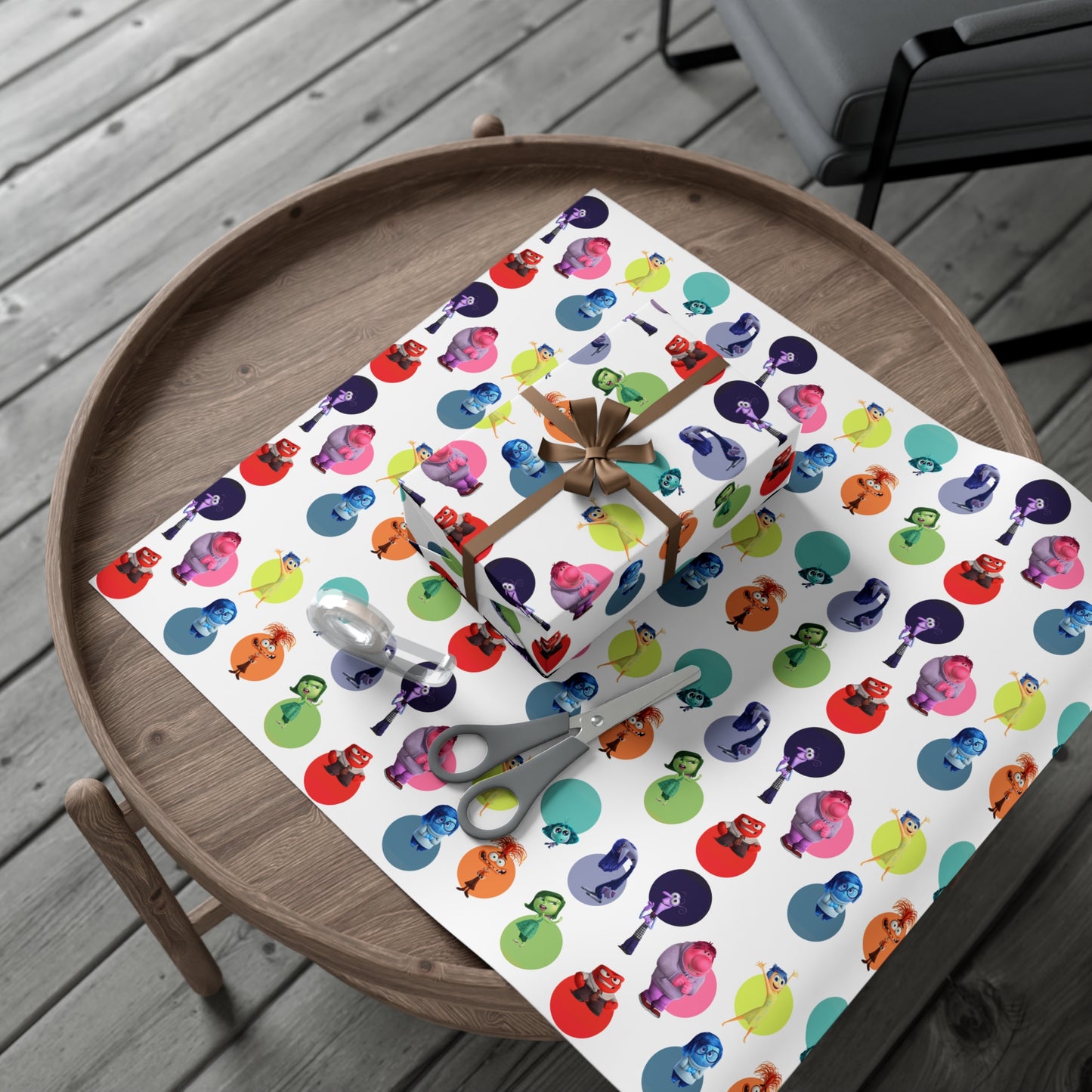 Inside Out Christmas Wrapping Paper