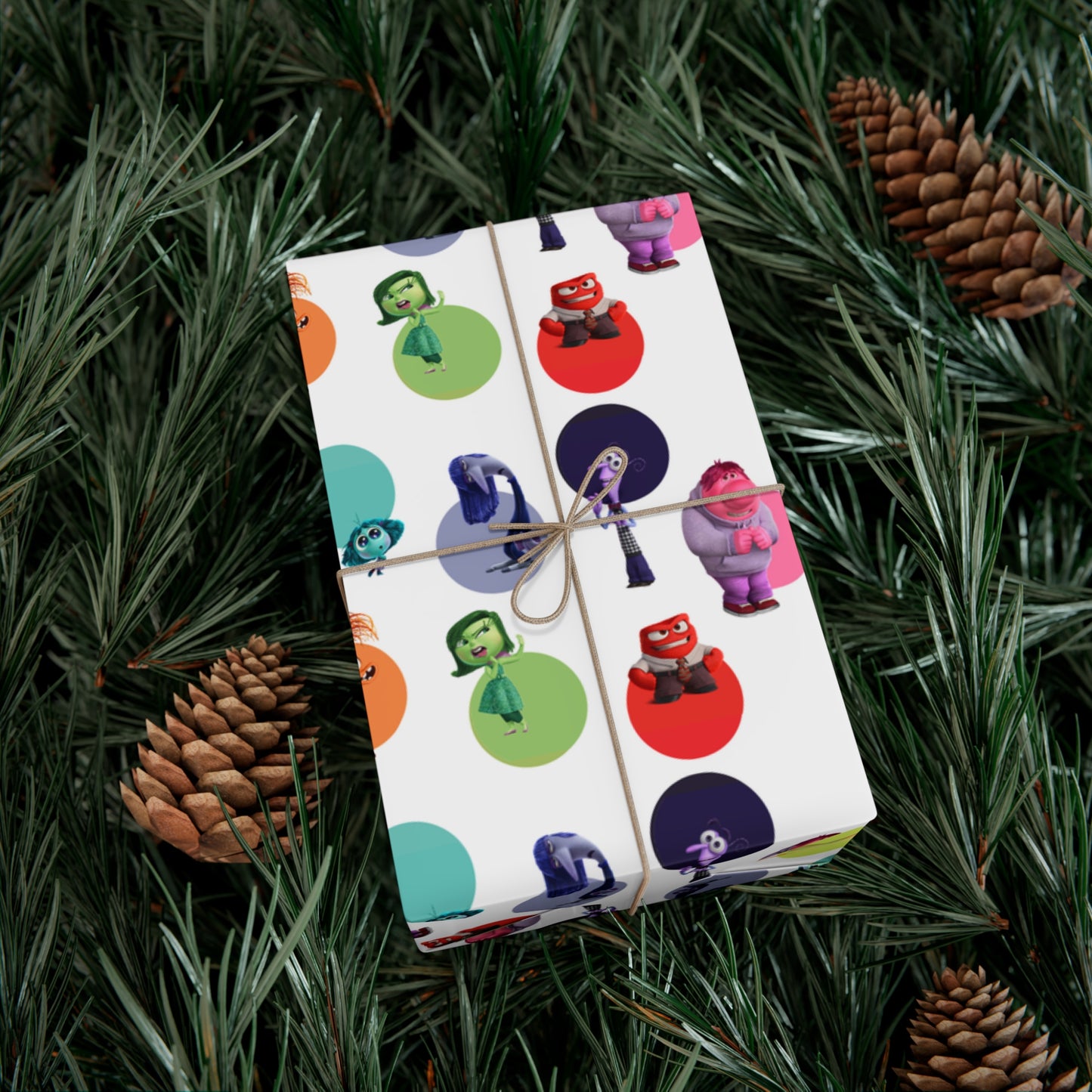 Inside Out Christmas Wrapping Paper