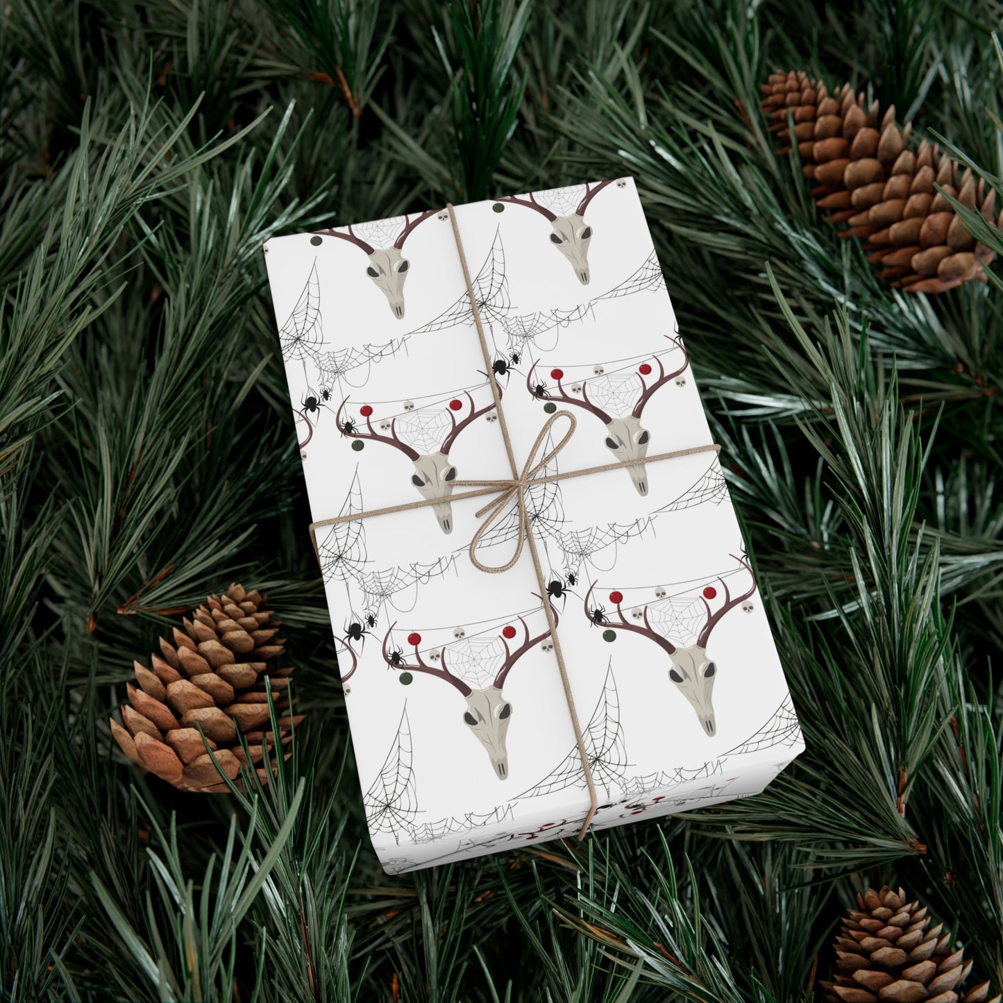 Spooky Reindeer Christmas Wrapping Paper