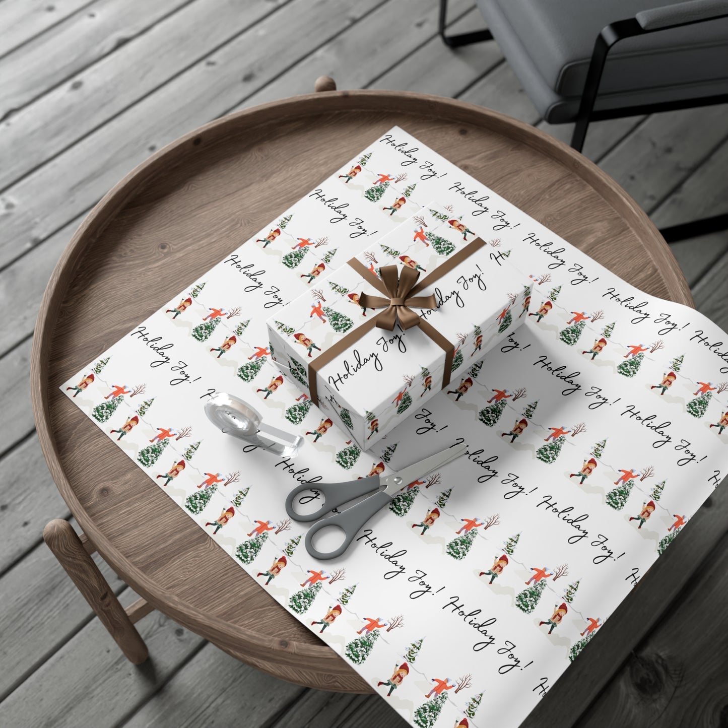 Holiday Joy Christmas Wrapping Paper