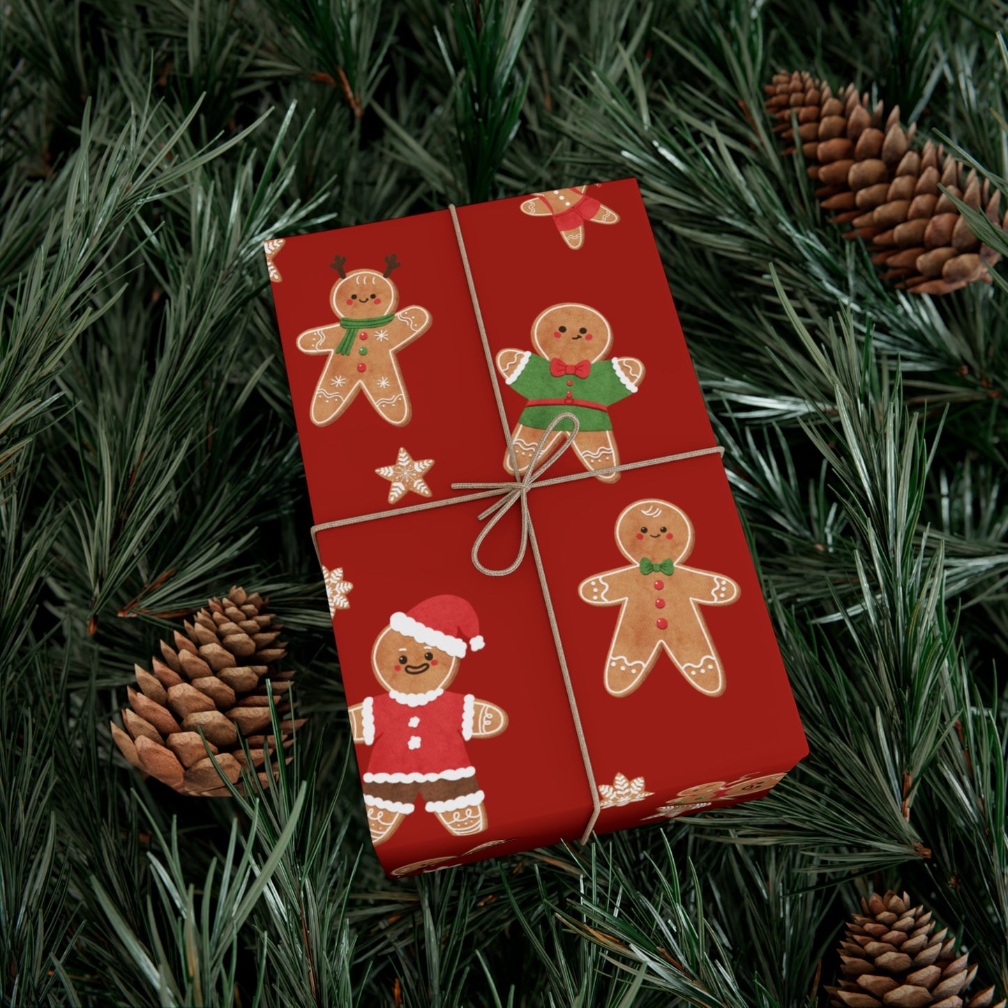 Gingerbread Men Christmas Wrapping Paper