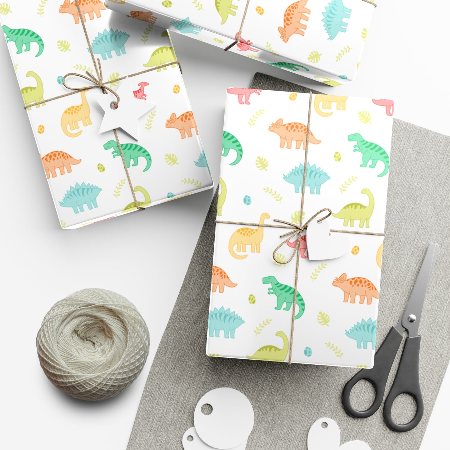 Dinos World Christmas Wrapping Paper