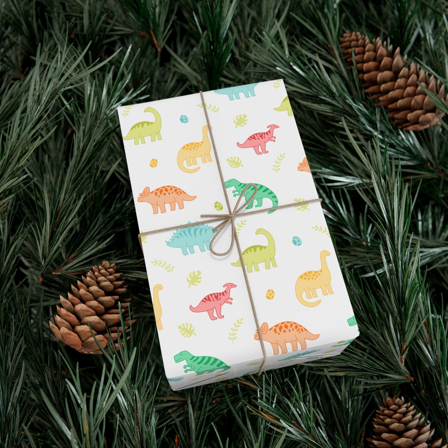 Dinos World Christmas Wrapping Paper