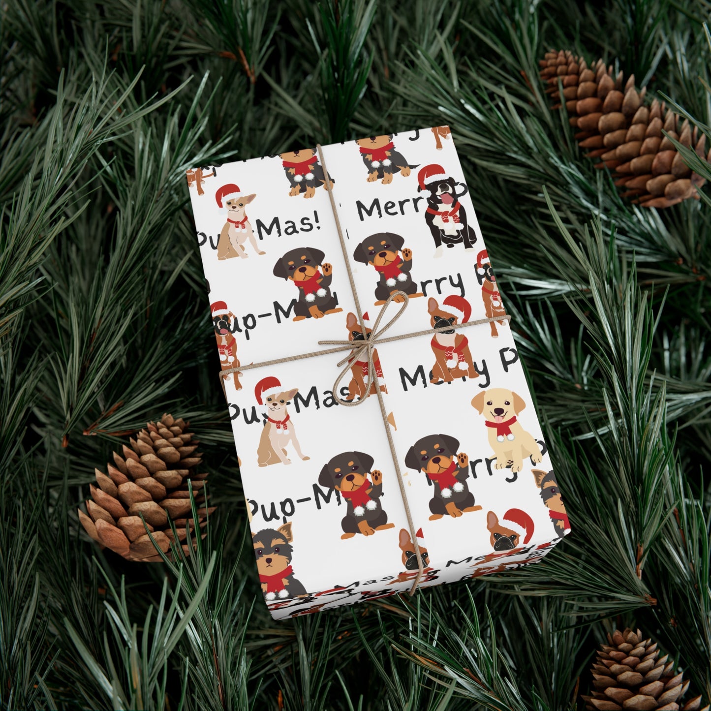 Pup-Mas Dogs Christmas Wrapping Paper