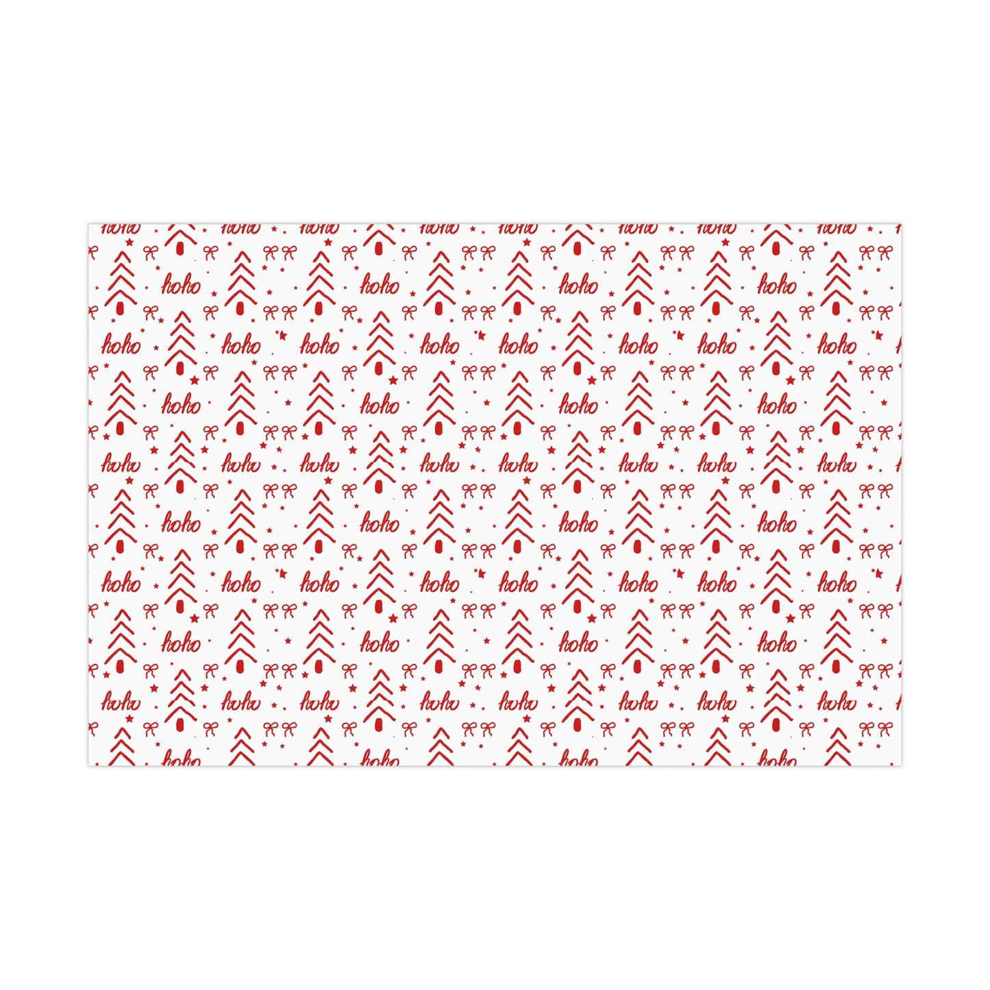 Red HoHo Christmas Wrapping Paper