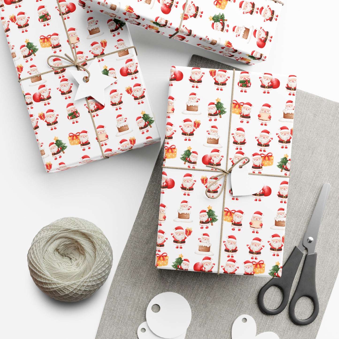 Mini Santas Christmas Wrapping Paper