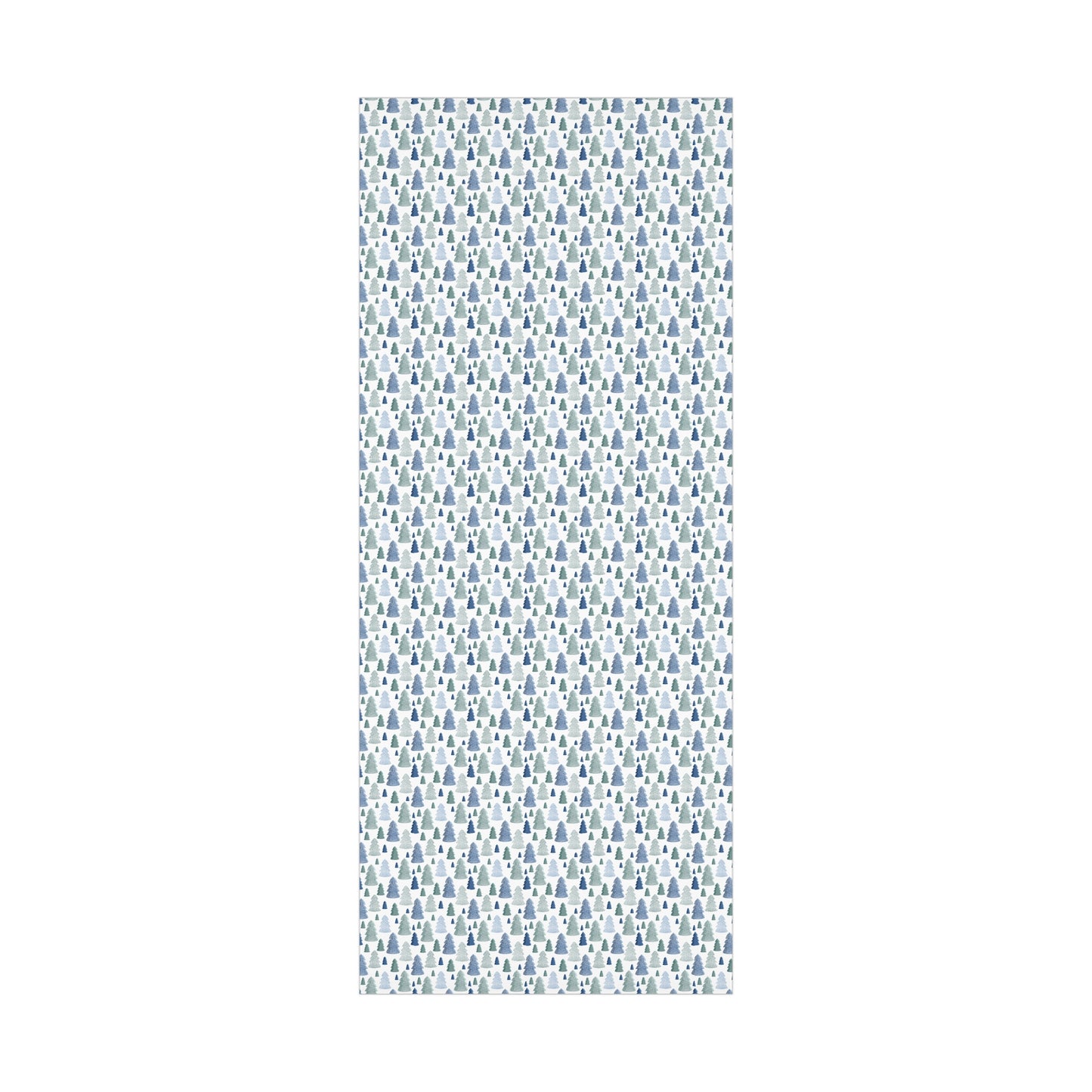 Blue Christmas Trees Christmas Wrapping Paper