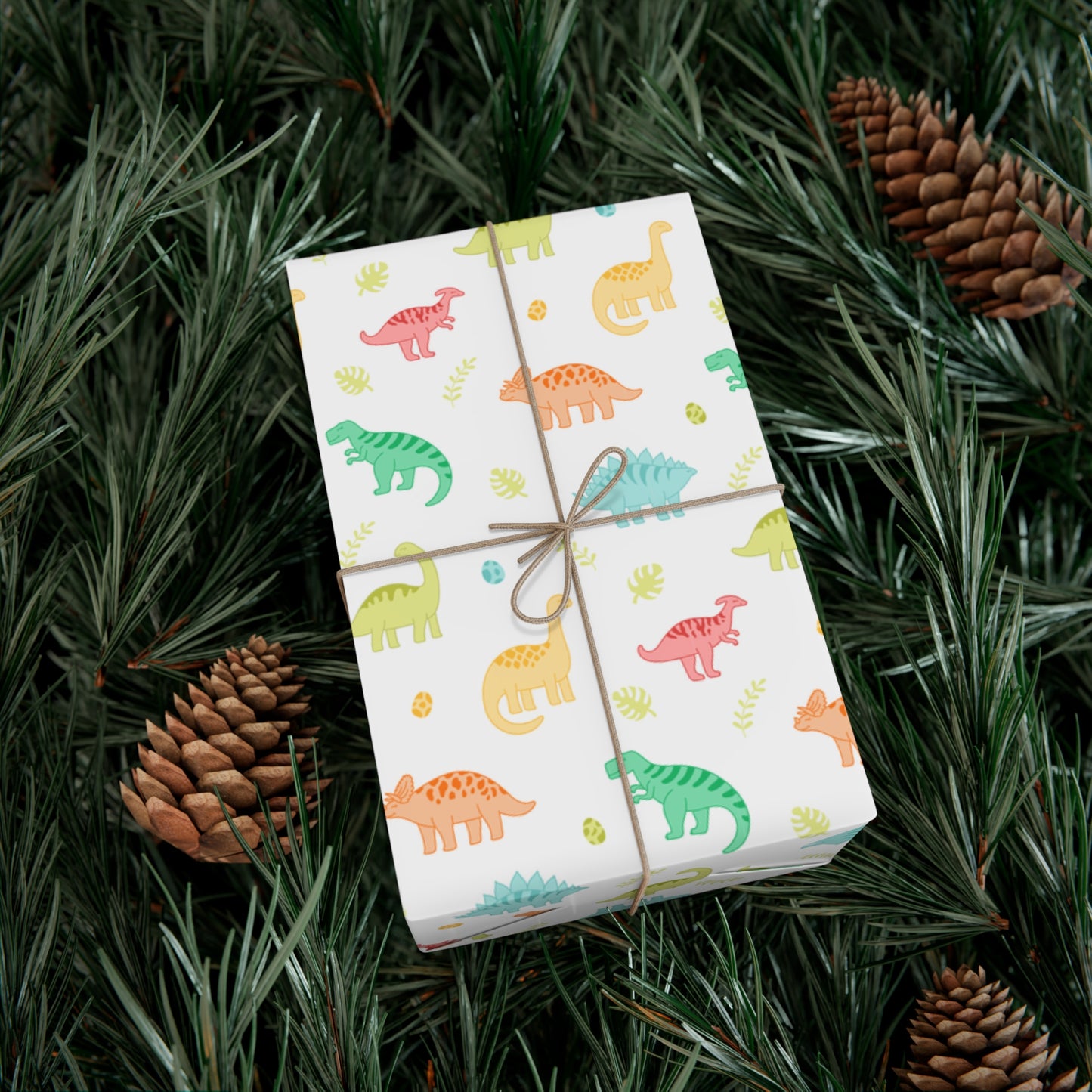 Dinos World Christmas Wrapping Paper