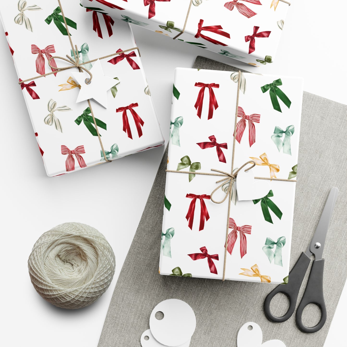 Bows Christmas Wrapping Paper