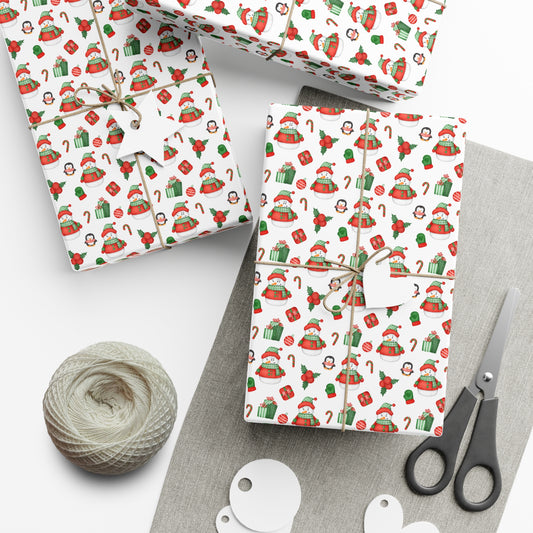 Snowmen Christmas Wrapping Paper