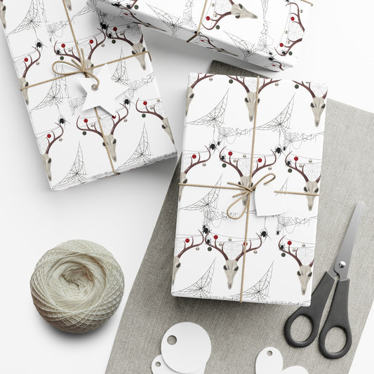 Spooky Reindeer Christmas Wrapping Paper