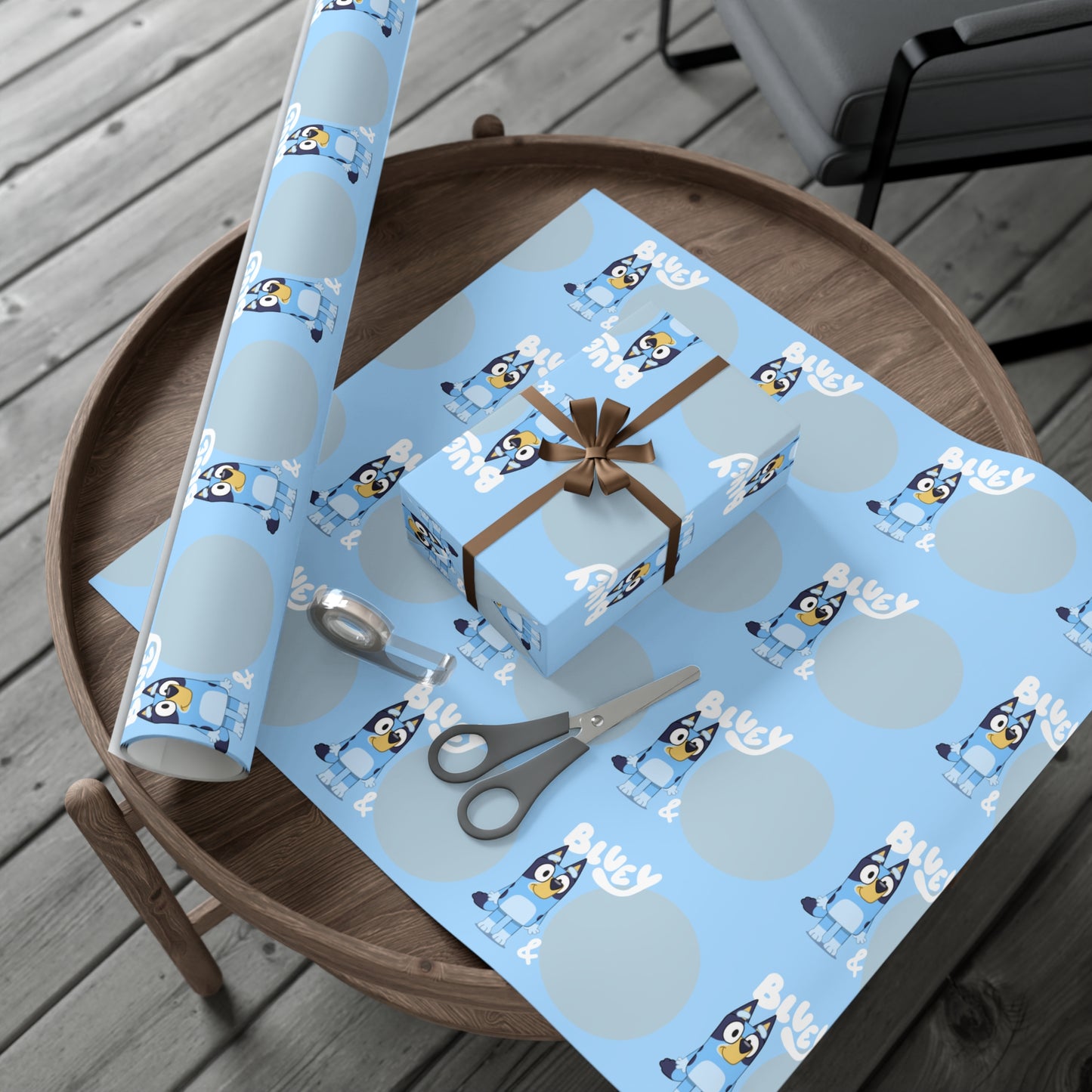 Bluey Custom Christmas Wrapping Paper