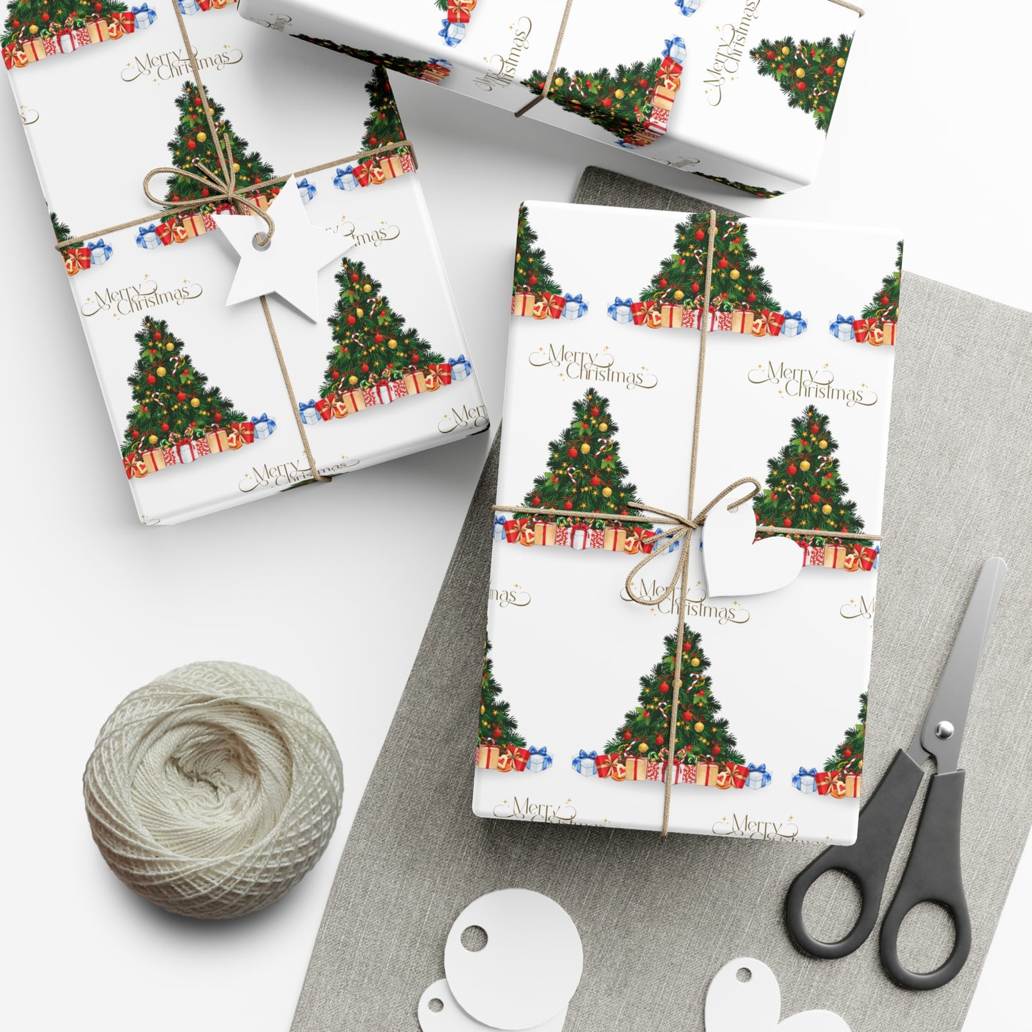 Merry Christmas Tree Christmas Wrapping Paper