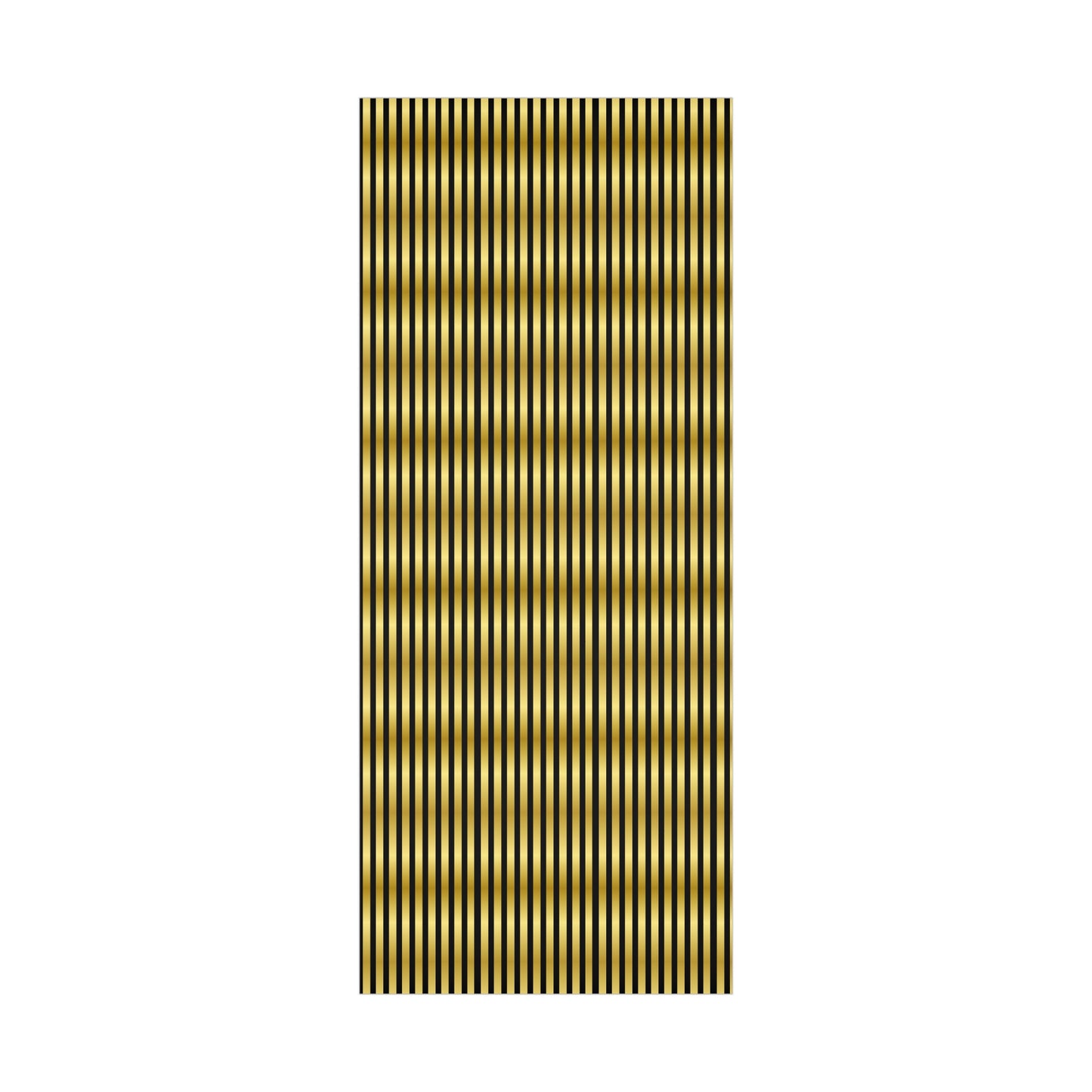 Black and Gold Lines Christmas Wrapping Paper