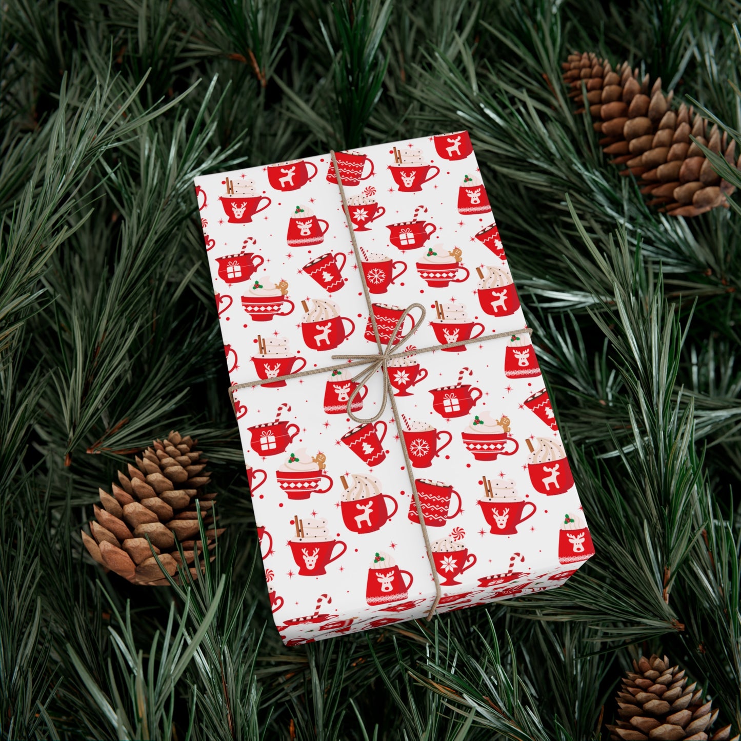 Holiday Mugs Christmas Wrapping Paper