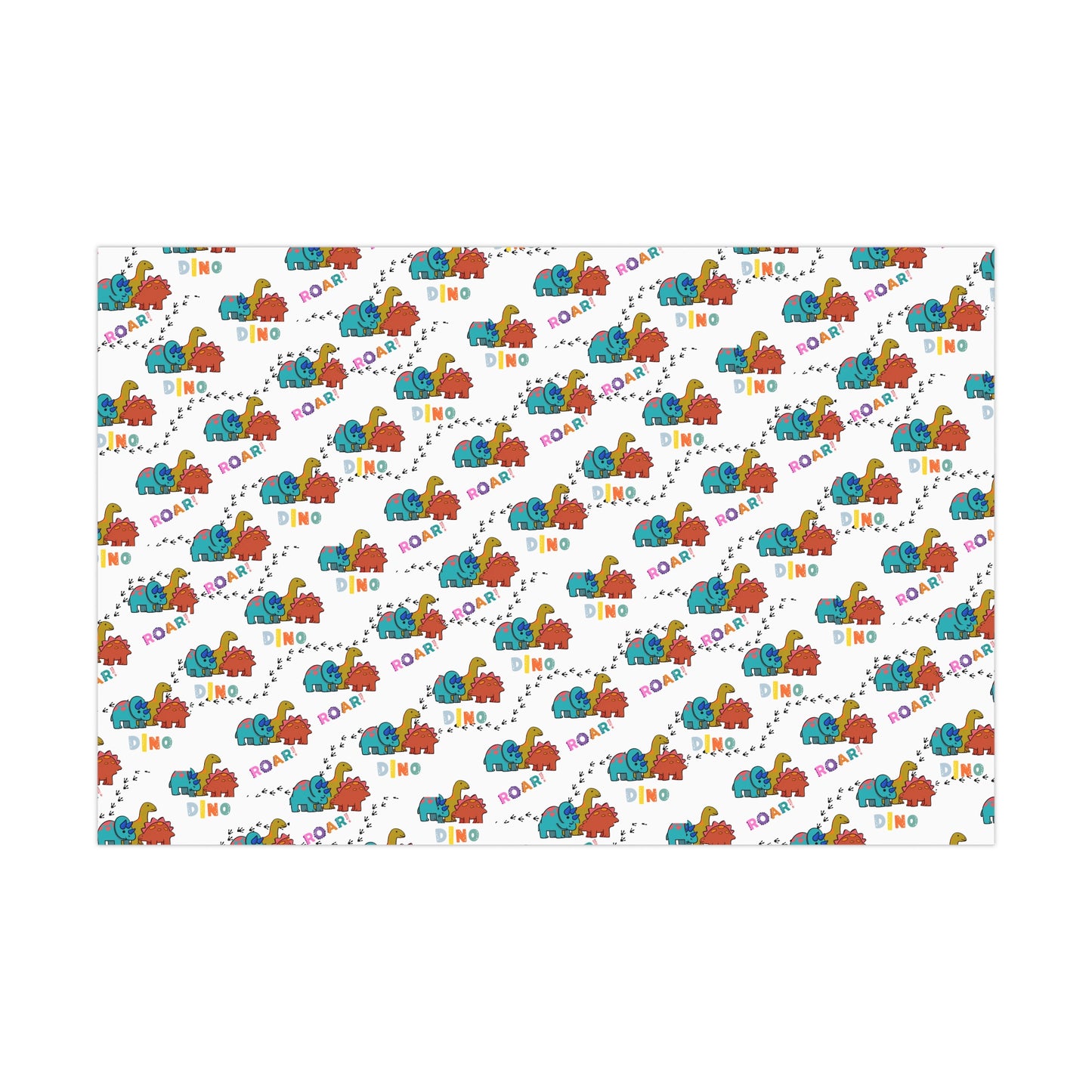 Dinos Roar Christmas Wrapping Paper