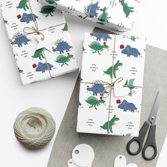 Dinosaurs Christmas Wrapping Paper