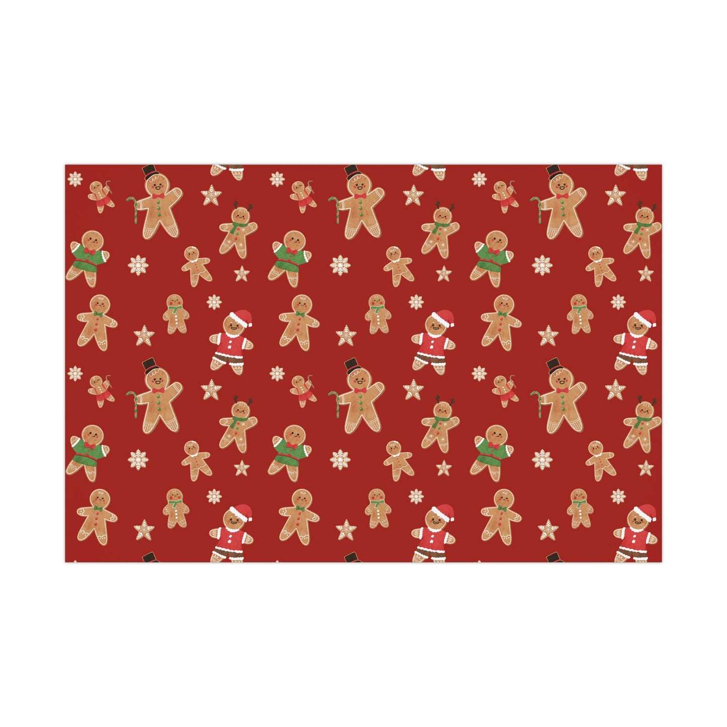 Gingerbread Men Christmas Wrapping Paper