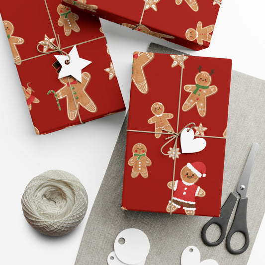 Gingerbread Men Christmas Wrapping Paper