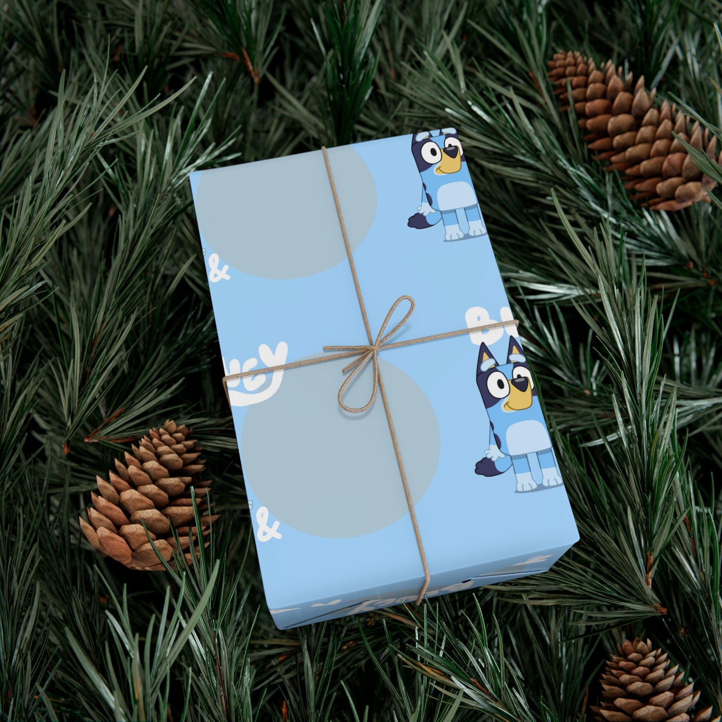 Bluey Custom Christmas Wrapping Paper