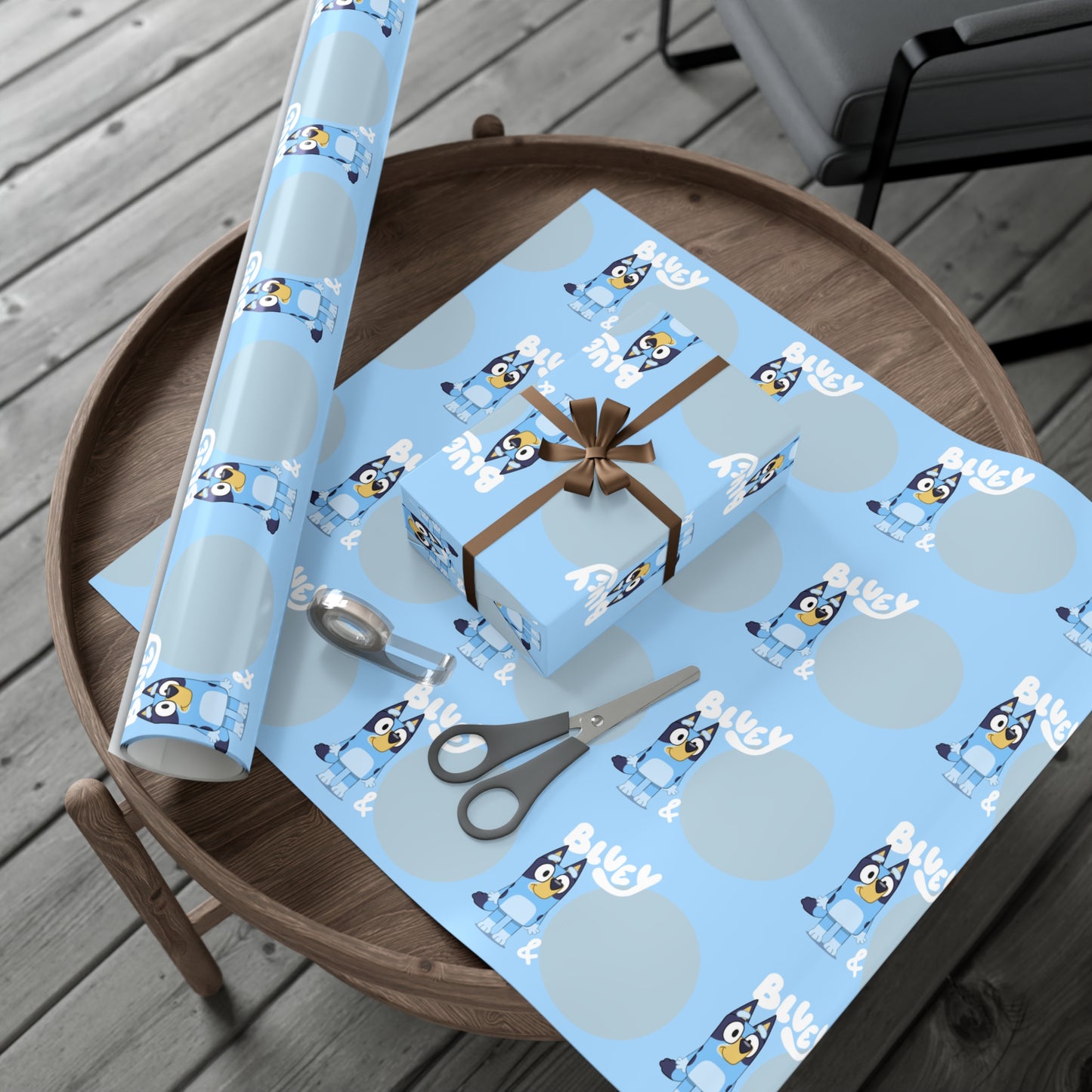 Bluey Custom Christmas Wrapping Paper