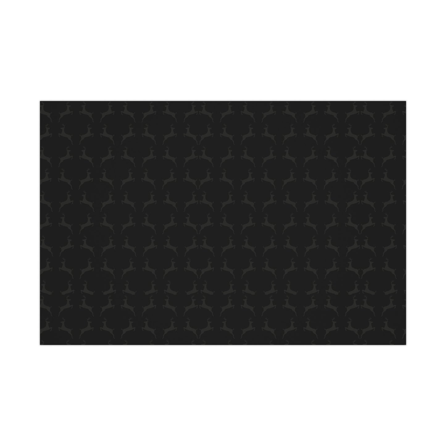 Black Reindeer Christmas Wrapping Paper