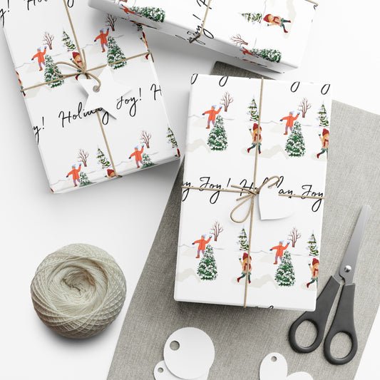 Holiday Joy Christmas Wrapping Paper