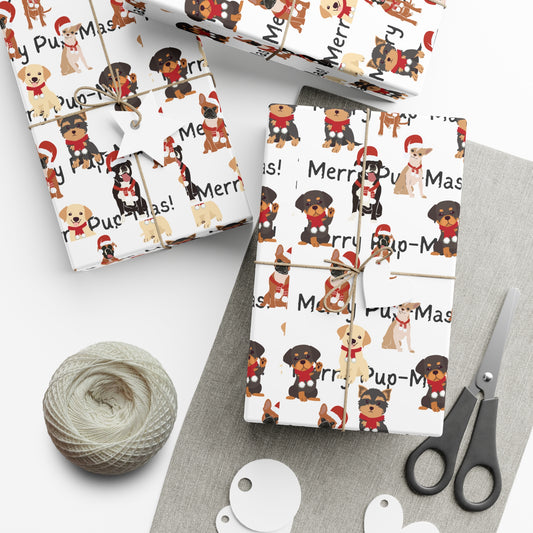 Pup-Mas Dogs Christmas Wrapping Paper